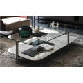 Glass top coffee table